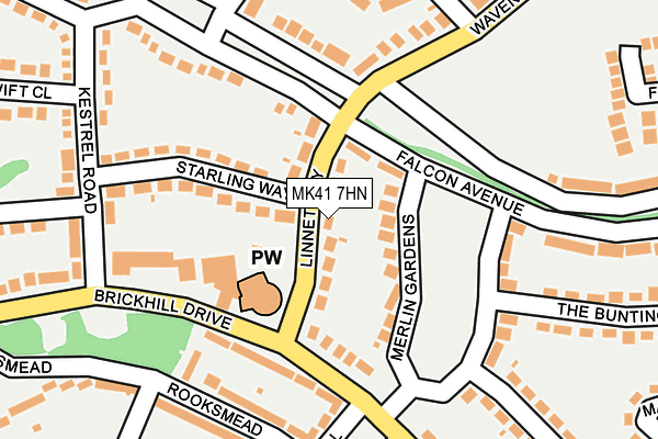 MK41 7HN map - OS OpenMap – Local (Ordnance Survey) MK41 7HN map - OS OpenMap – Local (Ordnance Survey)