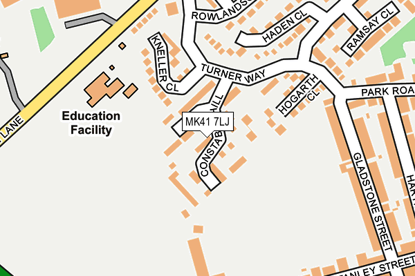 MK41 7LJ map - OS OpenMap – Local (Ordnance Survey) MK41 7LJ map - OS OpenMap – Local (Ordnance Survey)