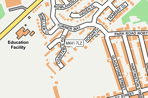 MK41 7LZ map - OS OpenMap – Local (Ordnance Survey) MK41 7LZ map - OS OpenMap – Local (Ordnance Survey)