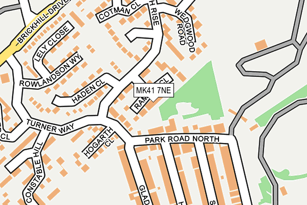 MK41 7NE map - OS OpenMap – Local (Ordnance Survey) MK41 7NE map - OS OpenMap – Local (Ordnance Survey)