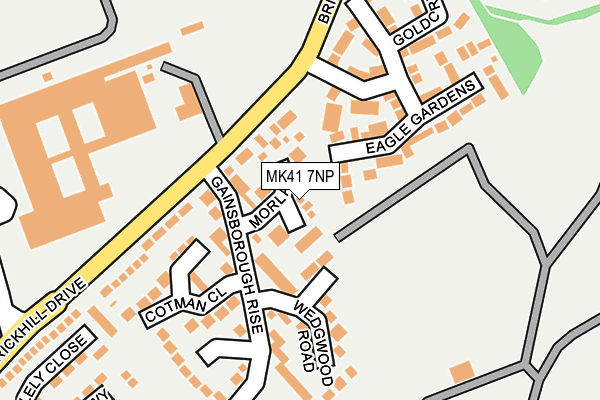 MK41 7NP map - OS OpenMap – Local (Ordnance Survey) MK41 7NP map - OS OpenMap – Local (Ordnance Survey)
