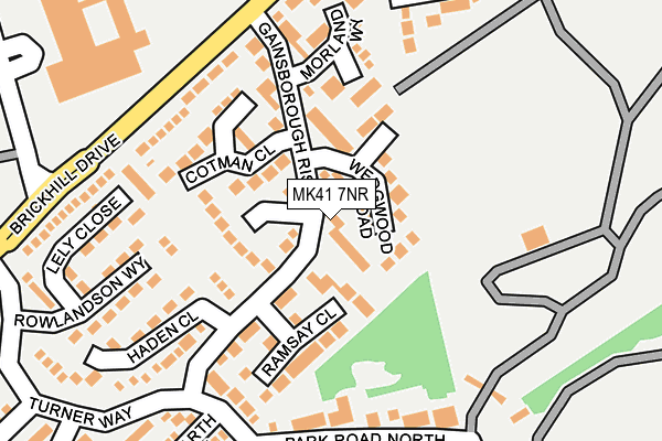 MK41 7NR map - OS OpenMap – Local (Ordnance Survey) MK41 7NR map - OS OpenMap – Local (Ordnance Survey)