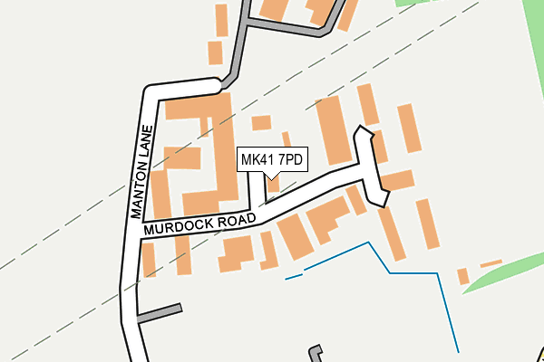 MK41 7PD map - OS OpenMap – Local (Ordnance Survey) MK41 7PD map - OS OpenMap – Local (Ordnance Survey)