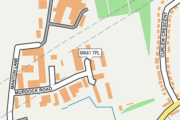 MK41 7PL map - OS OpenMap – Local (Ordnance Survey) MK41 7PL map - OS OpenMap – Local (Ordnance Survey)