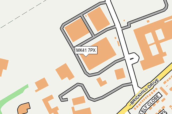 MK41 7PX map - OS OpenMap – Local (Ordnance Survey) MK41 7PX map - OS OpenMap – Local (Ordnance Survey)