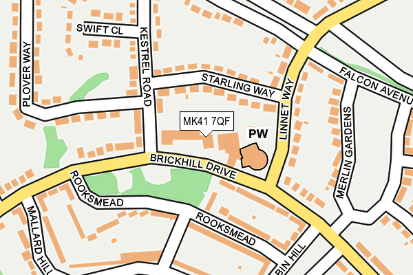 MK41 7QF map - OS OpenMap – Local (Ordnance Survey) MK41 7QF map - OS OpenMap – Local (Ordnance Survey)