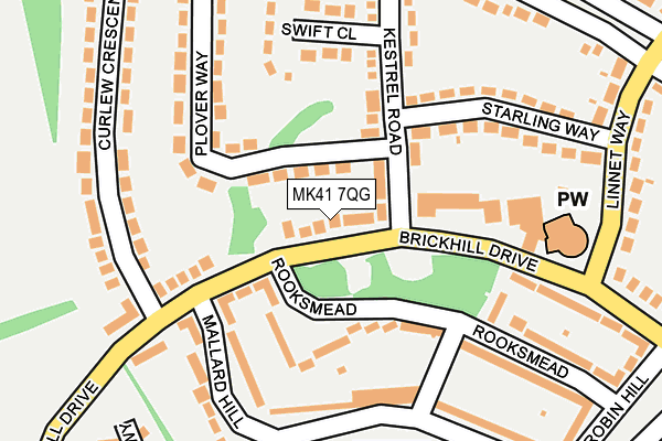 MK41 7QG map - OS OpenMap – Local (Ordnance Survey) MK41 7QG map - OS OpenMap – Local (Ordnance Survey)