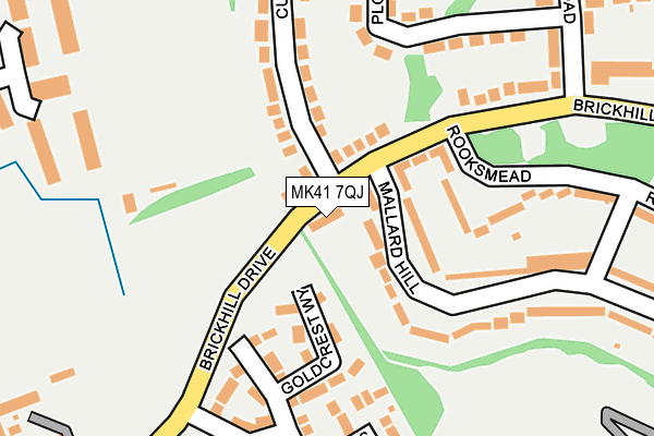 MK41 7QJ map - OS OpenMap – Local (Ordnance Survey) MK41 7QJ map - OS OpenMap – Local (Ordnance Survey)