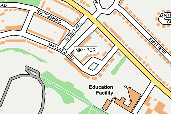 MK41 7QR map - OS OpenMap – Local (Ordnance Survey) MK41 7QR map - OS OpenMap – Local (Ordnance Survey)