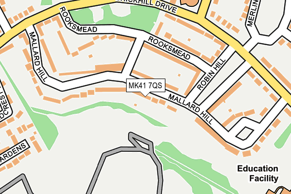 MK41 7QS map - OS OpenMap – Local (Ordnance Survey) MK41 7QS map - OS OpenMap – Local (Ordnance Survey)