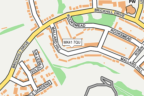 MK41 7QU map - OS OpenMap – Local (Ordnance Survey) MK41 7QU map - OS OpenMap – Local (Ordnance Survey)