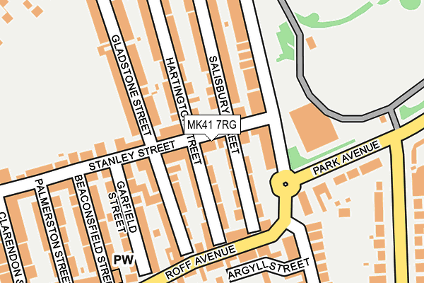MK41 7RG map - OS OpenMap – Local (Ordnance Survey) MK41 7RG map - OS OpenMap – Local (Ordnance Survey)