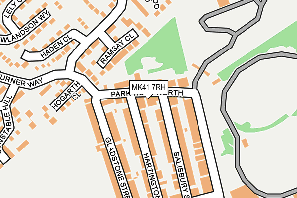 MK41 7RH map - OS OpenMap – Local (Ordnance Survey) MK41 7RH map - OS OpenMap – Local (Ordnance Survey)