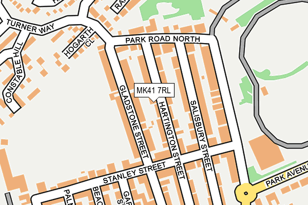 MK41 7RL map - OS OpenMap – Local (Ordnance Survey) MK41 7RL map - OS OpenMap – Local (Ordnance Survey)