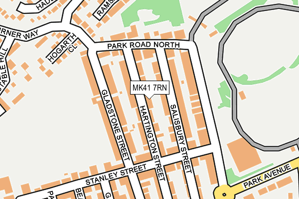 MK41 7RN map - OS OpenMap – Local (Ordnance Survey) MK41 7RN map - OS OpenMap – Local (Ordnance Survey)
