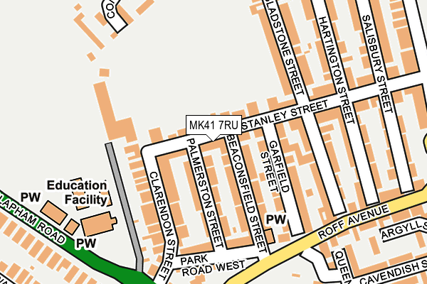 MK41 7RU map - OS OpenMap – Local (Ordnance Survey) MK41 7RU map - OS OpenMap – Local (Ordnance Survey)