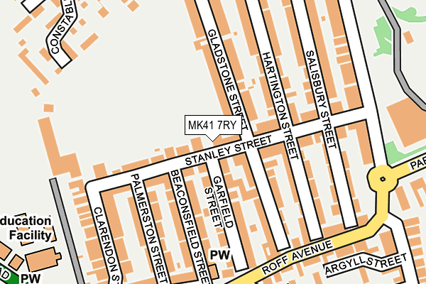 MK41 7RY map - OS OpenMap – Local (Ordnance Survey) MK41 7RY map - OS OpenMap – Local (Ordnance Survey)
