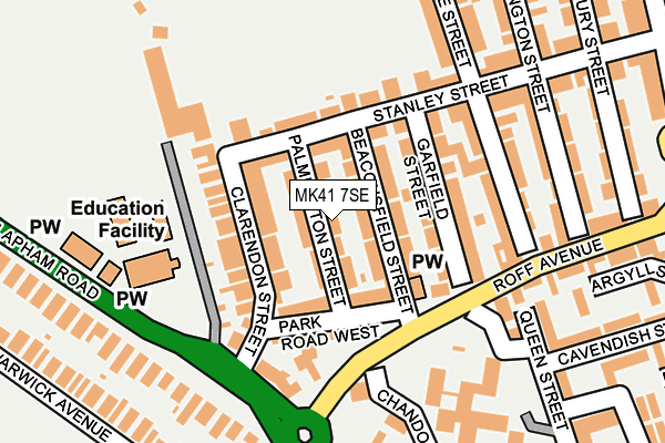 MK41 7SE map - OS OpenMap – Local (Ordnance Survey) MK41 7SE map - OS OpenMap – Local (Ordnance Survey)