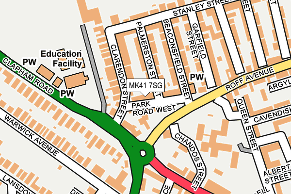 MK41 7SG map - OS OpenMap – Local (Ordnance Survey) MK41 7SG map - OS OpenMap – Local (Ordnance Survey)