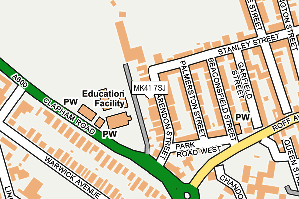 MK41 7SJ map - OS OpenMap – Local (Ordnance Survey) MK41 7SJ map - OS OpenMap – Local (Ordnance Survey)