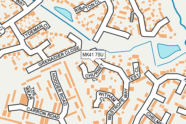 MK41 7SU map - OS OpenMap – Local (Ordnance Survey) MK41 7SU map - OS OpenMap – Local (Ordnance Survey)