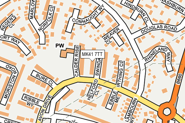 MK41 7TT map - OS OpenMap – Local (Ordnance Survey) MK41 7TT map - OS OpenMap – Local (Ordnance Survey)