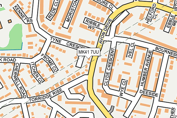 MK41 7UU map - OS OpenMap – Local (Ordnance Survey) MK41 7UU map - OS OpenMap – Local (Ordnance Survey)