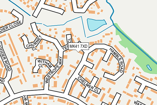 MK41 7XD map - OS OpenMap – Local (Ordnance Survey) MK41 7XD map - OS OpenMap – Local (Ordnance Survey)