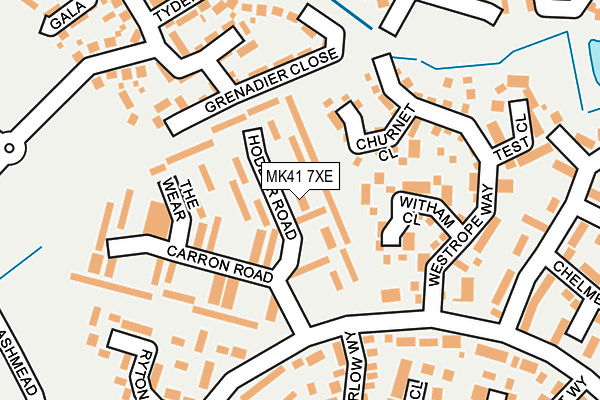 MK41 7XE map - OS OpenMap – Local (Ordnance Survey) MK41 7XE map - OS OpenMap – Local (Ordnance Survey)