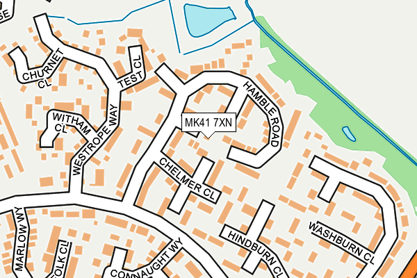 MK41 7XN map - OS OpenMap – Local (Ordnance Survey) MK41 7XN map - OS OpenMap – Local (Ordnance Survey)