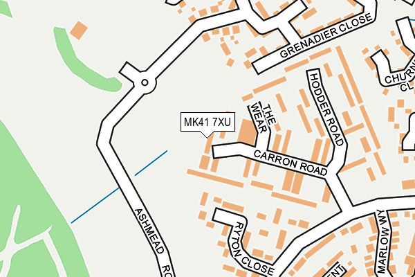 MK41 7XU map - OS OpenMap – Local (Ordnance Survey) MK41 7XU map - OS OpenMap – Local (Ordnance Survey)