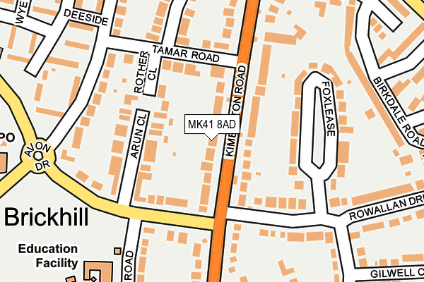 MK41 8AD map - OS OpenMap – Local (Ordnance Survey) MK41 8AD map - OS OpenMap – Local (Ordnance Survey)