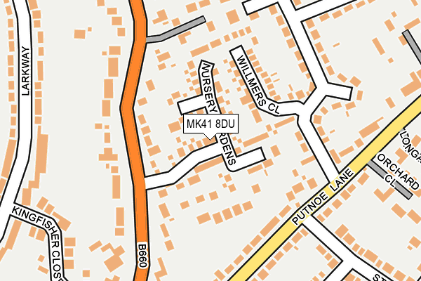 MK41 8DU map - OS OpenMap – Local (Ordnance Survey) MK41 8DU map - OS OpenMap – Local (Ordnance Survey)