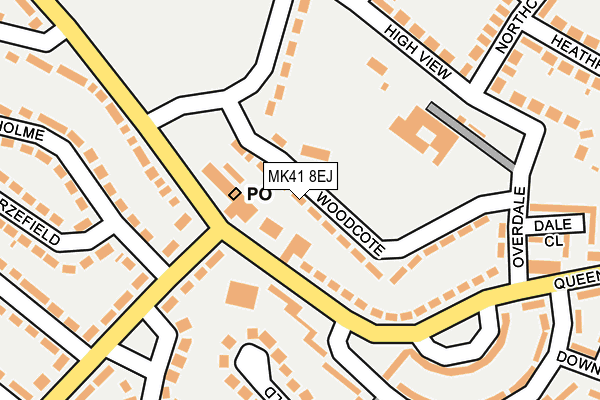 MK41 8EJ map - OS OpenMap – Local (Ordnance Survey) MK41 8EJ map - OS OpenMap – Local (Ordnance Survey)