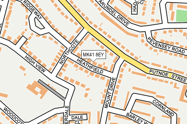 MK41 8EY map - OS OpenMap – Local (Ordnance Survey) MK41 8EY map - OS OpenMap – Local (Ordnance Survey)