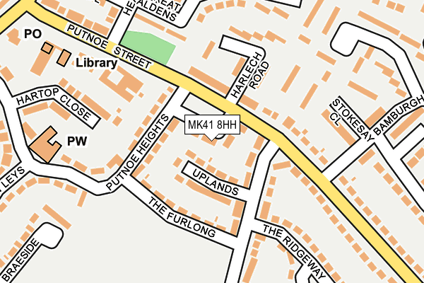 MK41 8HH map - OS OpenMap – Local (Ordnance Survey) MK41 8HH map - OS OpenMap – Local (Ordnance Survey)