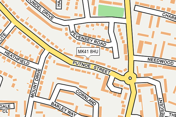 MK41 8HU map - OS OpenMap – Local (Ordnance Survey) MK41 8HU map - OS OpenMap – Local (Ordnance Survey)