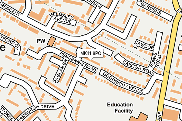 MK41 8PQ map - OS OpenMap – Local (Ordnance Survey) MK41 8PQ map - OS OpenMap – Local (Ordnance Survey)