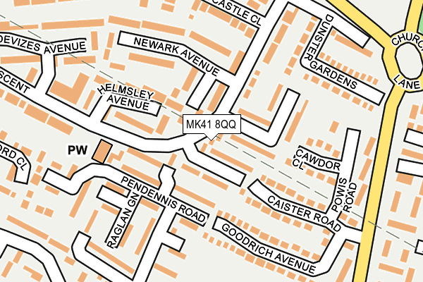 MK41 8QQ map - OS OpenMap – Local (Ordnance Survey) MK41 8QQ map - OS OpenMap – Local (Ordnance Survey)