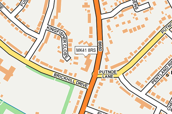 MK41 8RS map - OS OpenMap – Local (Ordnance Survey) MK41 8RS map - OS OpenMap – Local (Ordnance Survey)