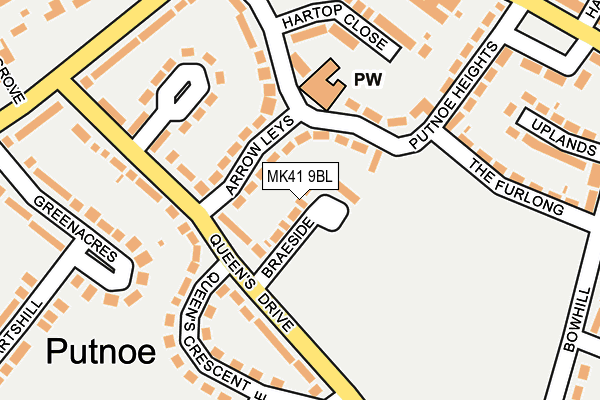 MK41 9BL map - OS OpenMap – Local (Ordnance Survey) MK41 9BL map - OS OpenMap – Local (Ordnance Survey)