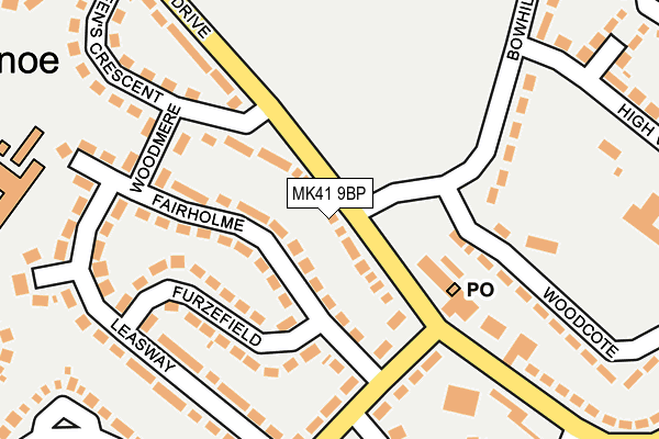 MK41 9BP map - OS OpenMap – Local (Ordnance Survey) MK41 9BP map - OS OpenMap – Local (Ordnance Survey)