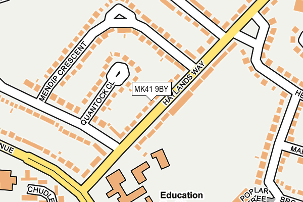 MK41 9BY map - OS OpenMap – Local (Ordnance Survey) MK41 9BY map - OS OpenMap – Local (Ordnance Survey)