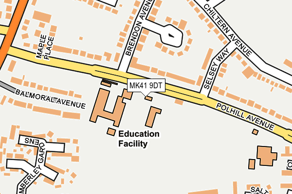 MK41 9DT map - OS OpenMap – Local (Ordnance Survey) MK41 9DT map - OS OpenMap – Local (Ordnance Survey)