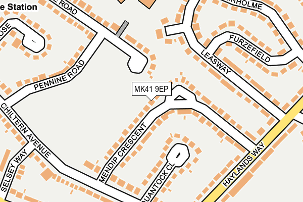 MK41 9EP map - OS OpenMap – Local (Ordnance Survey) MK41 9EP map - OS OpenMap – Local (Ordnance Survey)
