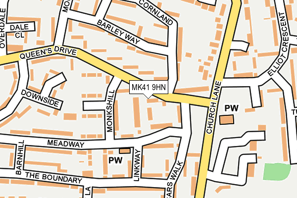 MK41 9HN map - OS OpenMap – Local (Ordnance Survey) MK41 9HN map - OS OpenMap – Local (Ordnance Survey)