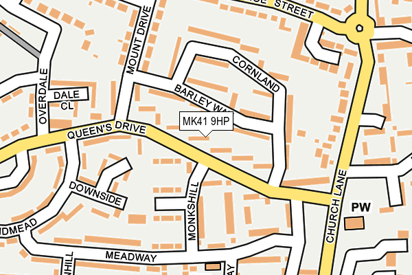 MK41 9HP map - OS OpenMap – Local (Ordnance Survey) MK41 9HP map - OS OpenMap – Local (Ordnance Survey)
