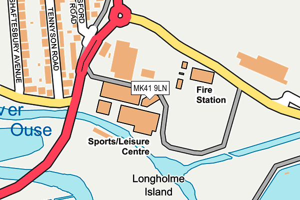 MK41 9LN map - OS OpenMap – Local (Ordnance Survey) MK41 9LN map - OS OpenMap – Local (Ordnance Survey)