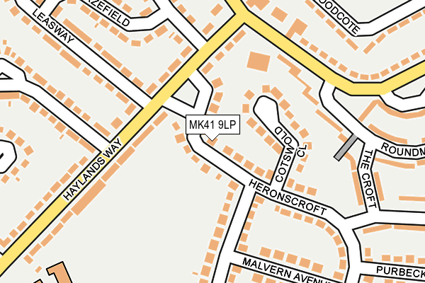 MK41 9LP map - OS OpenMap – Local (Ordnance Survey) MK41 9LP map - OS OpenMap – Local (Ordnance Survey)