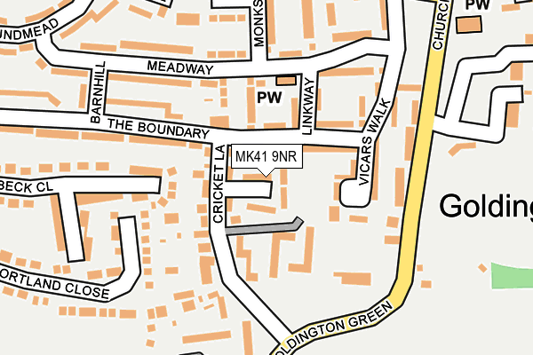 MK41 9NR map - OS OpenMap – Local (Ordnance Survey) MK41 9NR map - OS OpenMap – Local (Ordnance Survey)